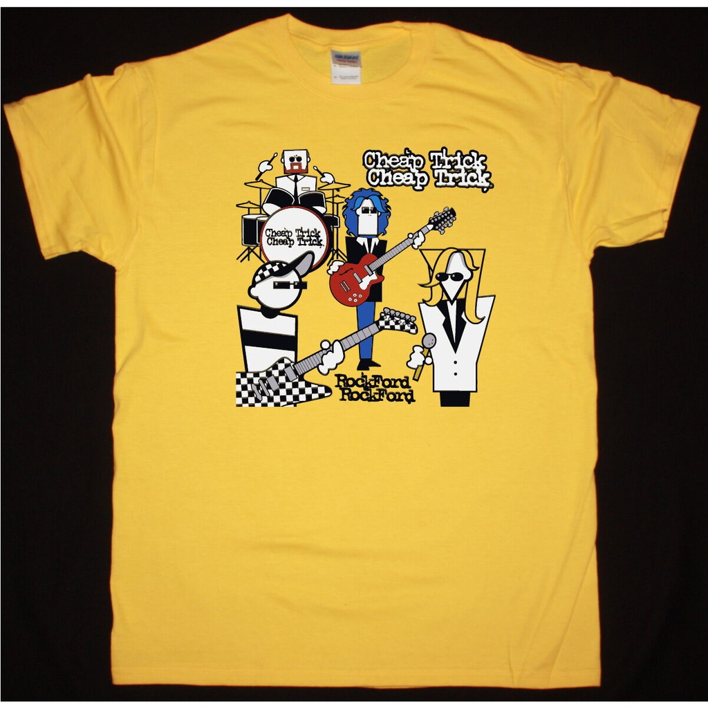 Cheap Trick Rock Ford Hard Rock Styx Reo Speedwagon Yellow T Shirt Tops Tee Birthday Gift Shopee Malaysia - speedwagon shirt roblox