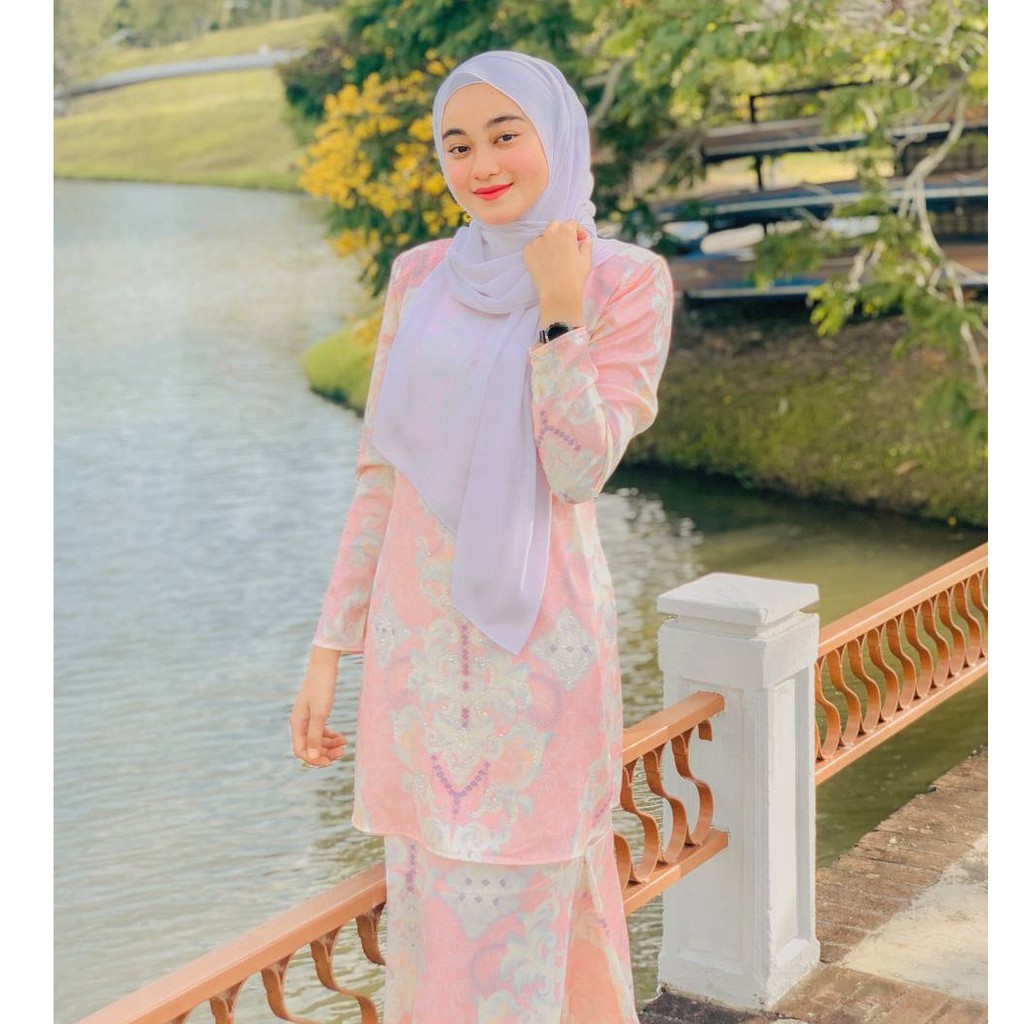 Kurung Kedah Baju Kurung Kedah Plus Size Baju Kurung Moden Baju Kurung Moden Raya 2021 Batik Printed Baju Raya Pastel S