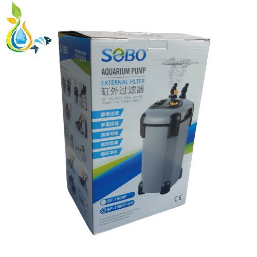 SOBO Aquarium Pump External Filter With UV lamp SF1500FUV Shopee