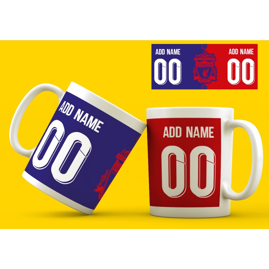 Football Team Mug Liverpool Fc Mug Limited Edition Add Your Name And Number Fathers Day 