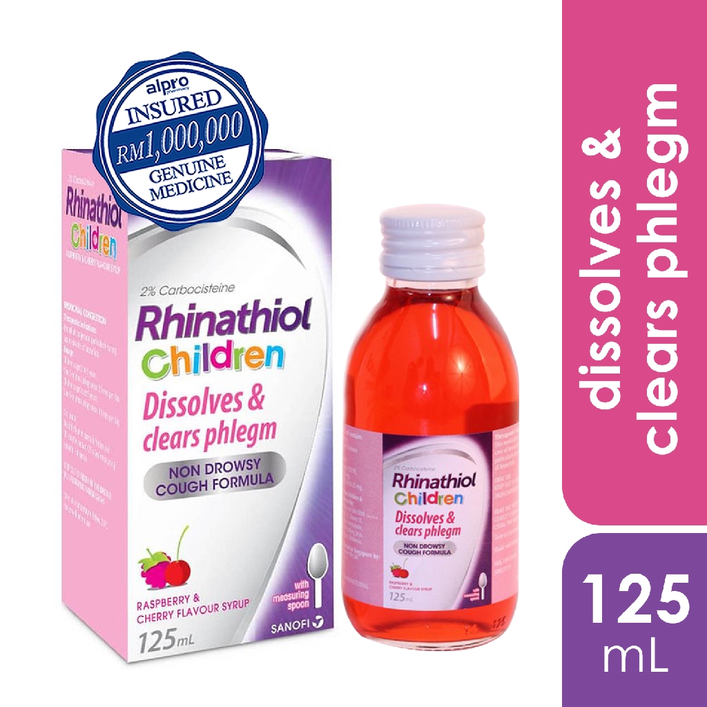 Rhinathiol Syrup 2% For Children 125MLCough Syrup (Ubat Batuk