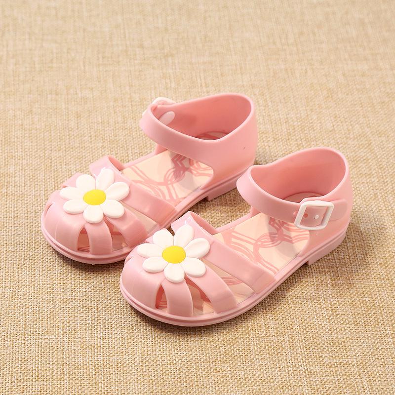  Girls  Sandals  Korean Edition Children s Lovely Flowers 