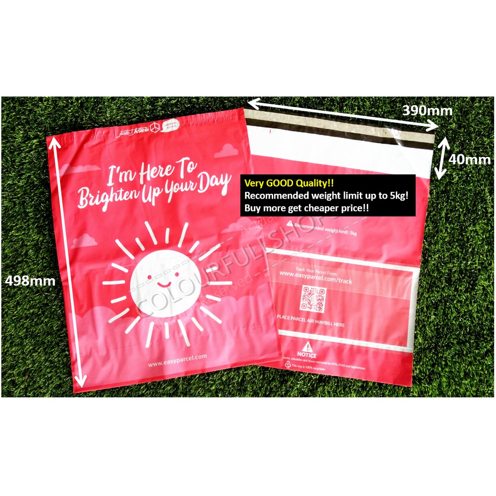 10pcs XL size Courier Flyers Packaging Bag with pockets for