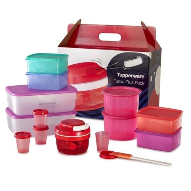 🔥READY STOCK🔥 Tupperware Turbo Plus Set with Gift Box