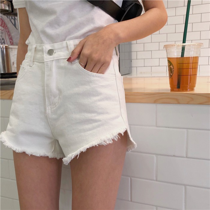 Summer Women Korean Shorts Sexy Denim High Waist Short Pants | Shopee ...