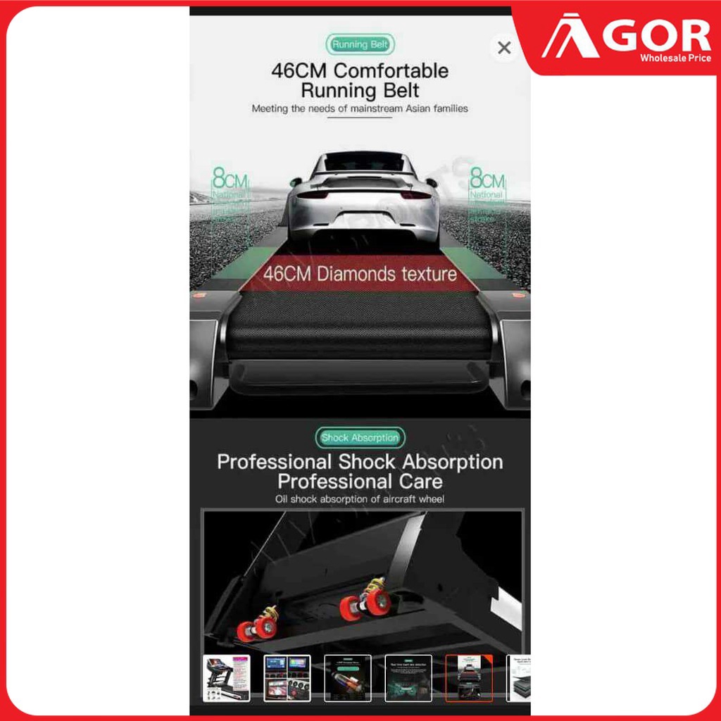 LIJIUJIA S600 Lighting Send multifunction treadmill 13.25inch colour screen 1-6