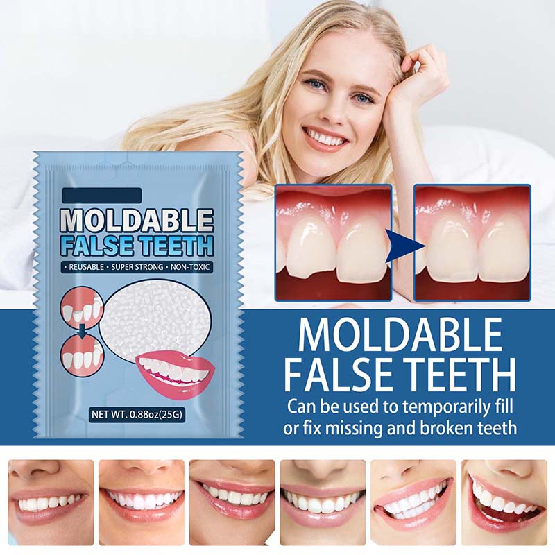 Temporary Tooth Gap Repair Filling 25g Moldable False Teeth Oral Care