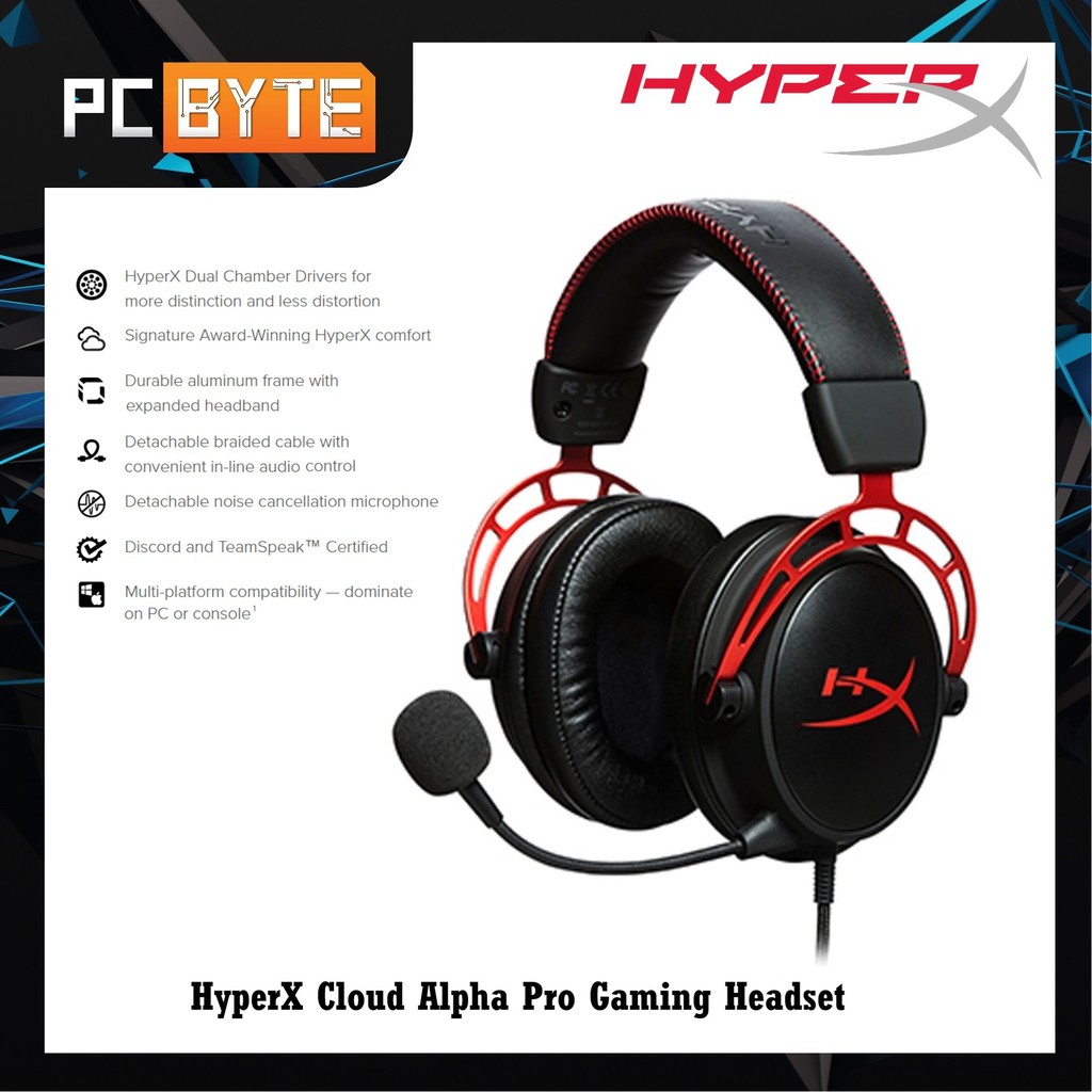 Hyperx Cloud Alpha Pro Gaming Headset For Pc Ps4 Xbox One Hx