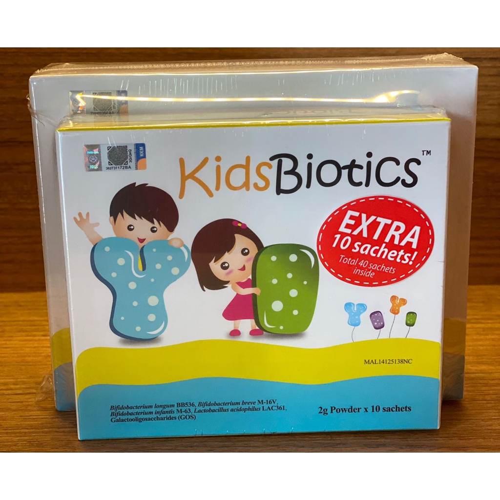 KIDS BIOTICS Probiotics 30's FREE 10 SACHETS ( EXP 02/2024) | Shopee ...