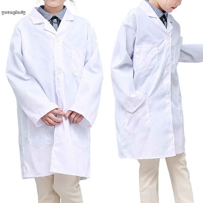Child Medical Doctor Lab Coat White Costume Outwear Dress Play For - doctor nurse uniform scrubs roblox