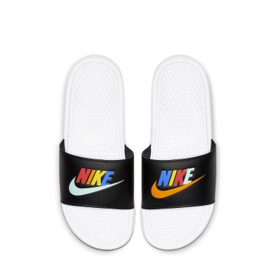 nike benassi rainbow slides