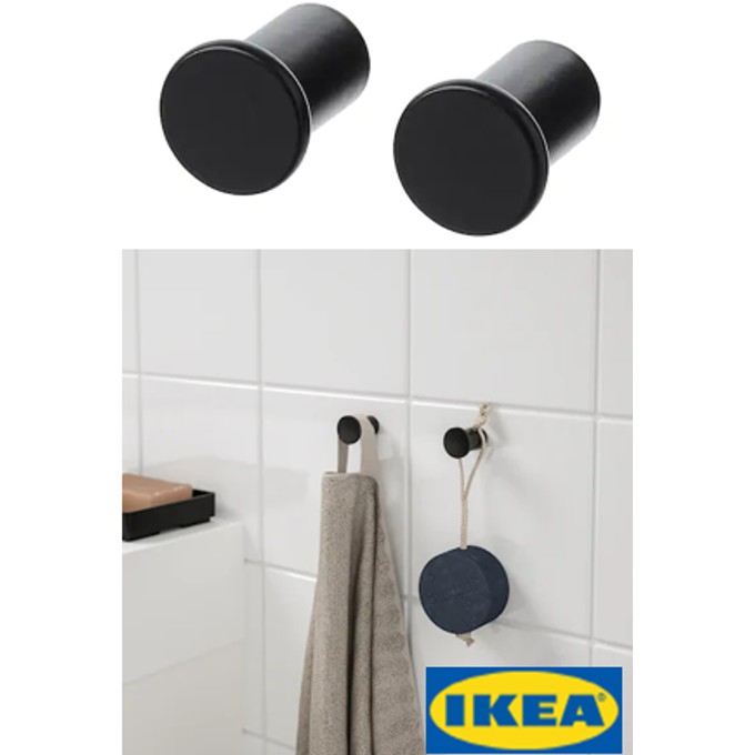 Penyangkut Ikea / SKOGSVIKEN Hook, black Shopee Malaysia