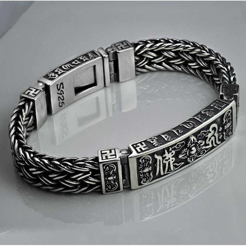 925 Sterling Silver Diamond Gourd Bracelet Box-Chain Bangle SOLID SILVER Jewelry