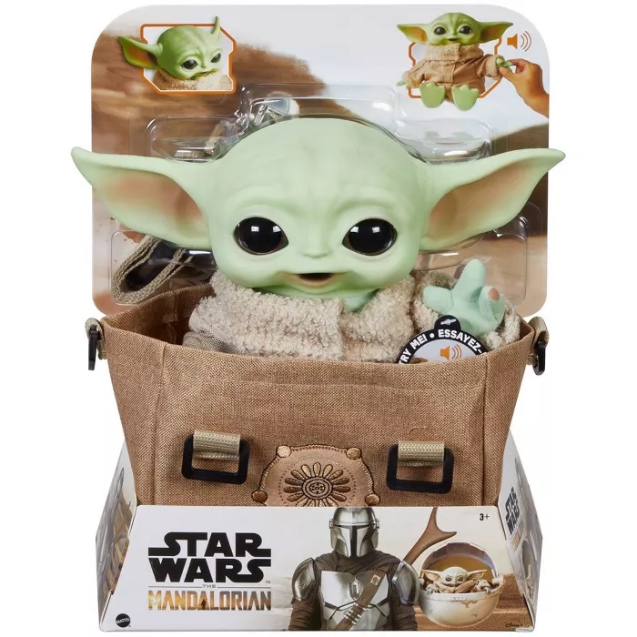 Star Wars The Child Feature with Sounds and Carrying Bag Baby yoda bag ...
