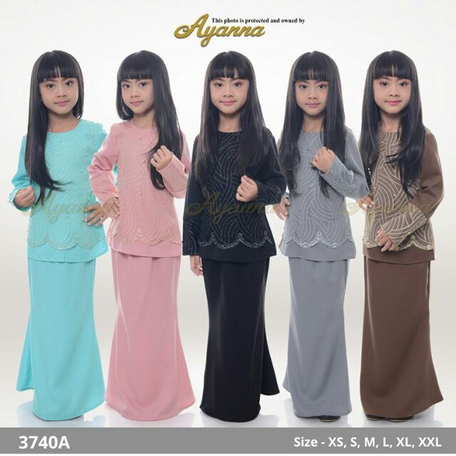  BAJU KURUNG BUDAK AZALIA 3740A BAJU RAYA 2019 BAJU 