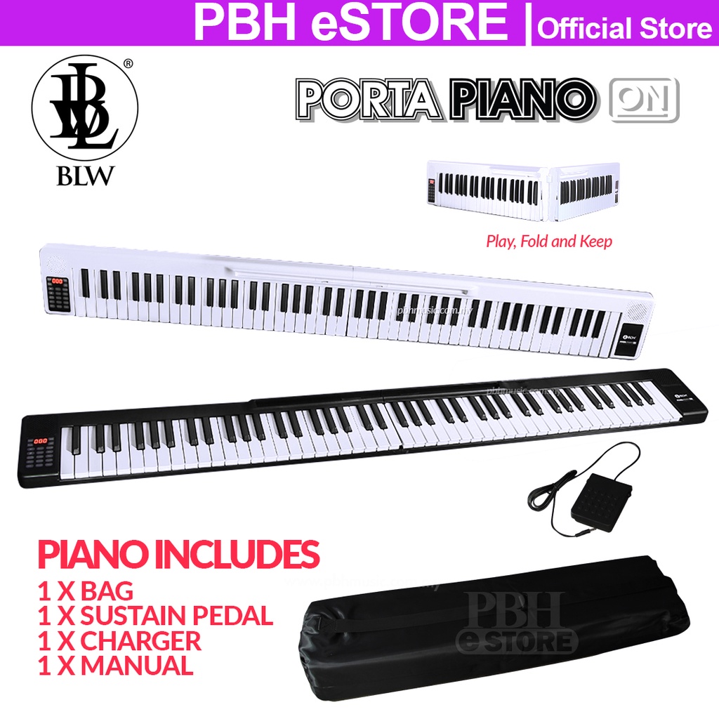 BLW PORTAPIANO ON 88 Keys Rechargeable Portable Electronic Keyboard