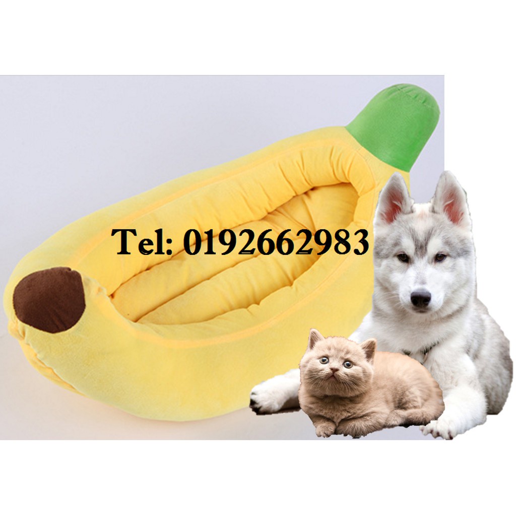 【Large Size】Pet House Banana Bed Basket Soft Pet Bed House Dog Cat Supplies