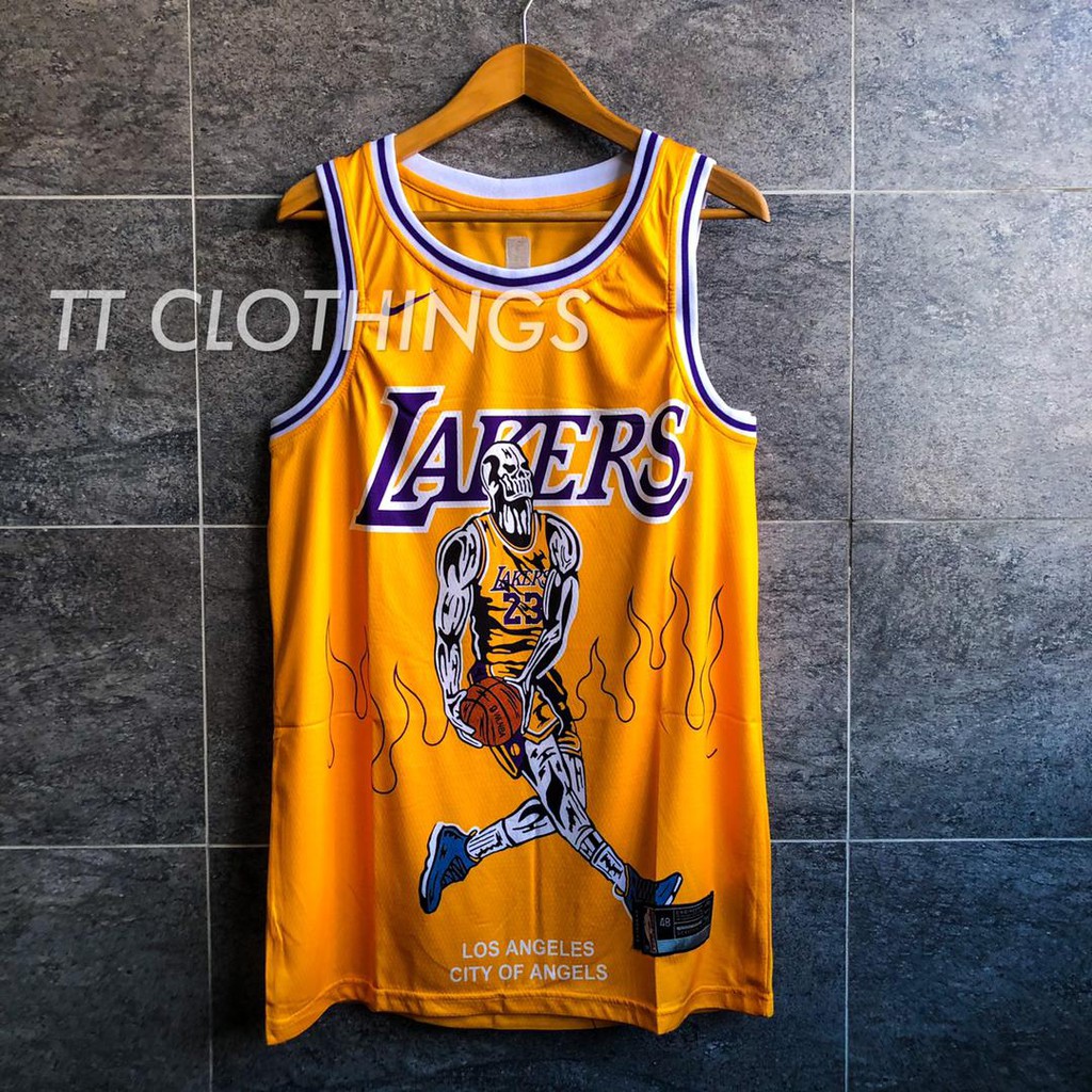 lakers skull jersey