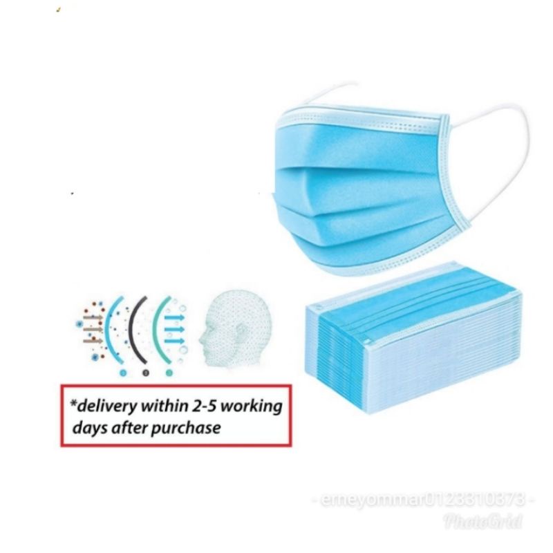 Disposable 3-Layer Filter #Face Mask Non Medical (5/10 Pcs) | Shopee ...