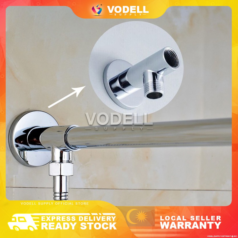 VODELL 1/2 Joint Cross Bar Shower Arm Bracket Brass Holder Shower Head