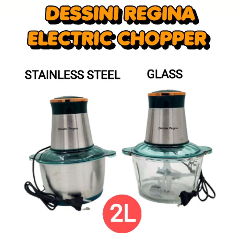 2L Dessinii Regina Electric Chopper Stainless Steel Bowl Electric chopper