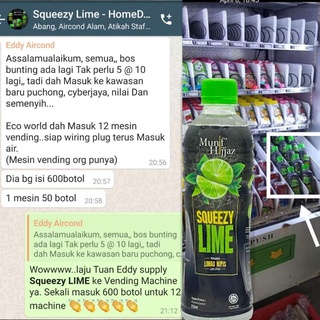 Air Limau Nipis Squeezy Lime Munif Hijjaz | Shopee Malaysia