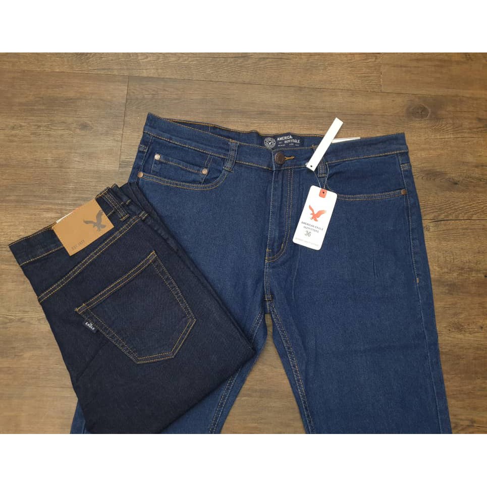 ?READY STOCK?Men's Slim Fit Denim Jeans Classic Long Pants Smart Casual  Pant American Eagle | Shopee Malaysia