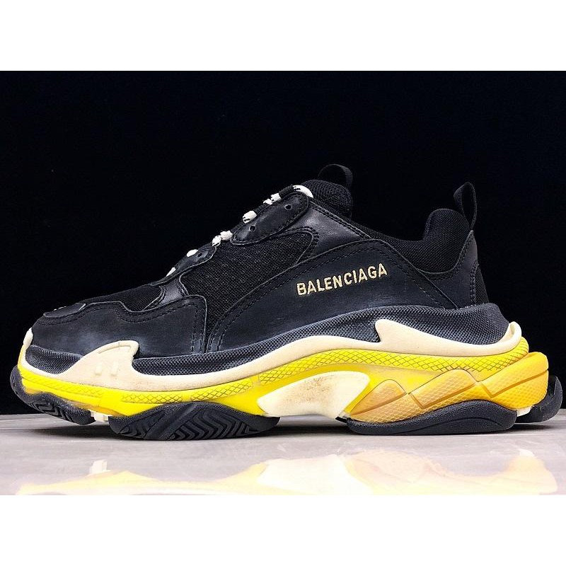 Balenciaga Leather White And Red Triple S Sneakers for Men