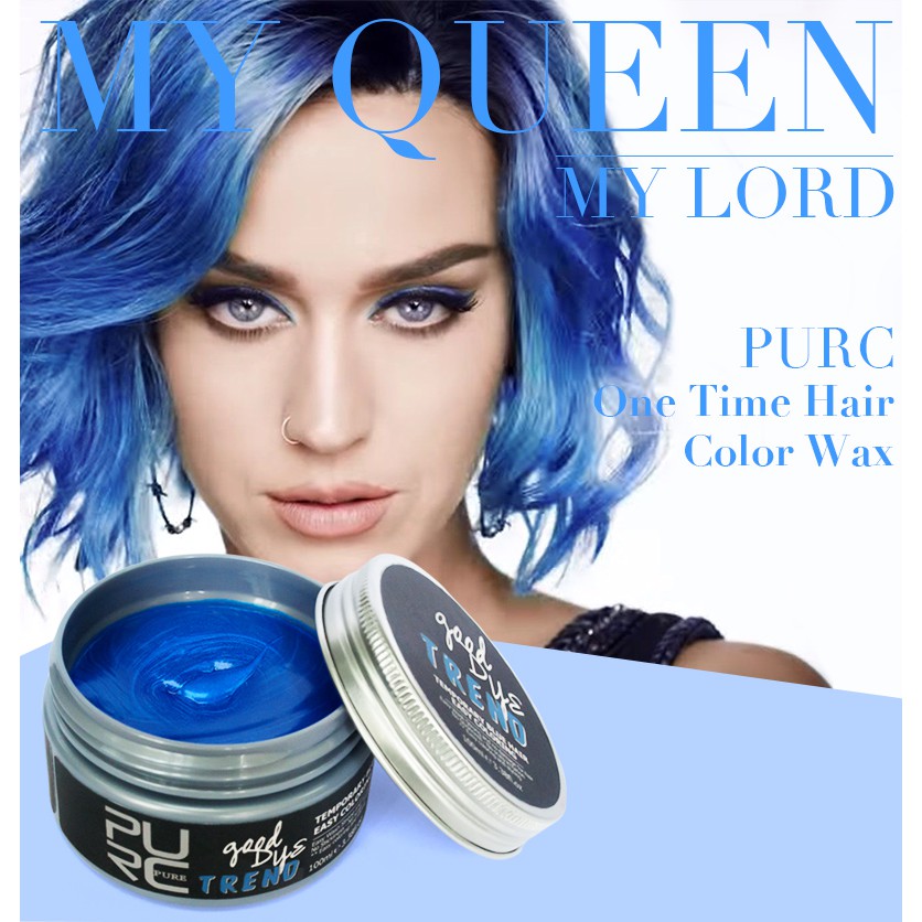 Purc Amazing Temporary Fashion Blue Hair Dye One Time Color Hair