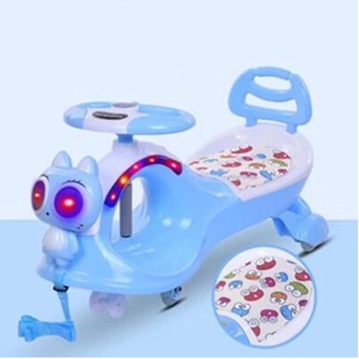 【Z2I】Children's twisting car universal wheel male and female baby swing car twisting car with music
