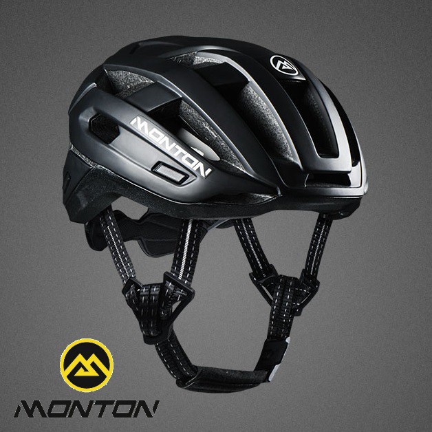 matt black cycling helmet