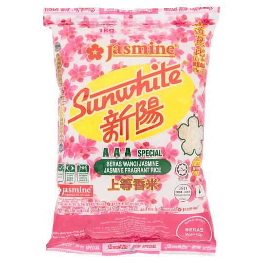 Jasmine Sunwhite Fragrant Rice Beras Wangi Sunwhite 1kg Malaysia