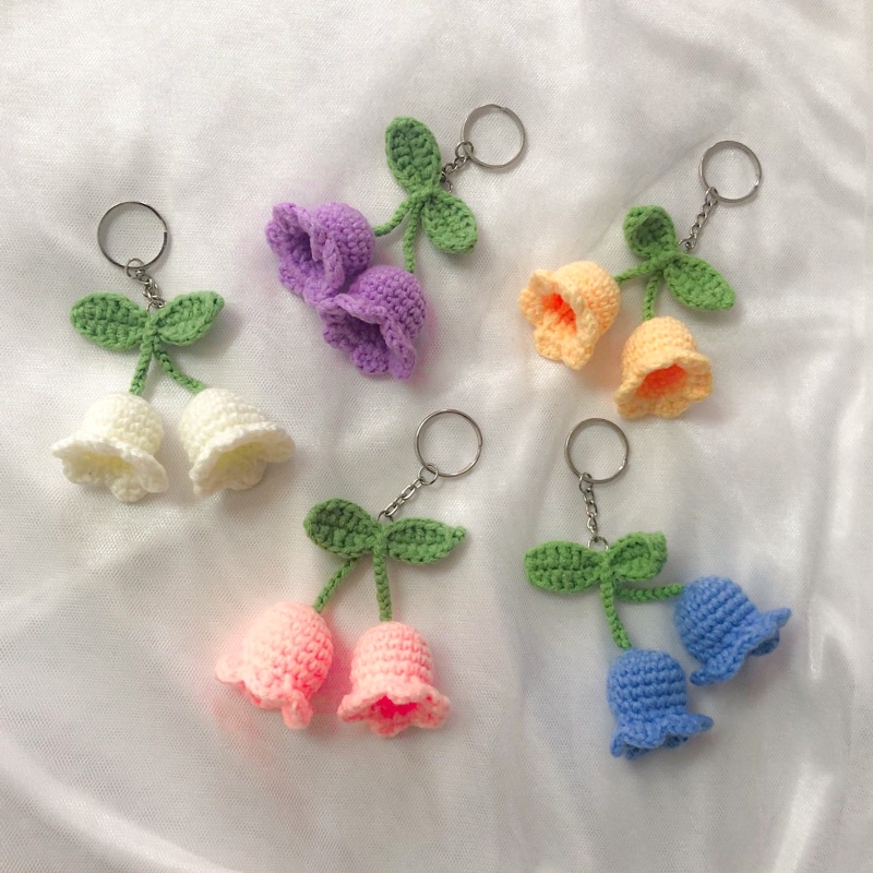 Handmade Crochet Amigurumi Flower Keychain Shopee Malaysia