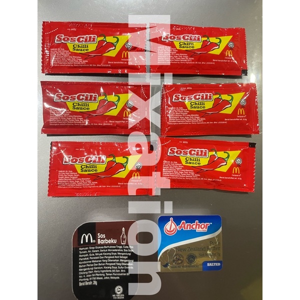 Mcd Sos Cili Chili Sauce Bbq sauce sos bbq sos barbeku butter anchor