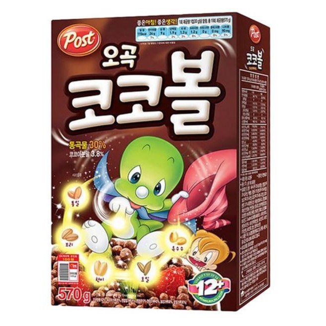  From KOREA  Post Cocoball Cereal 570g X 1P Chocolate  