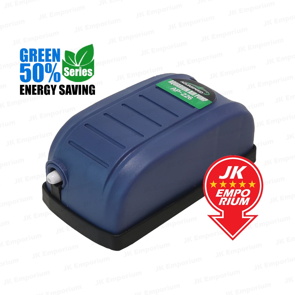 Aquaspeed Energy Saving Low Noise Aquarium Mini Air Pump AP226 Oxygen