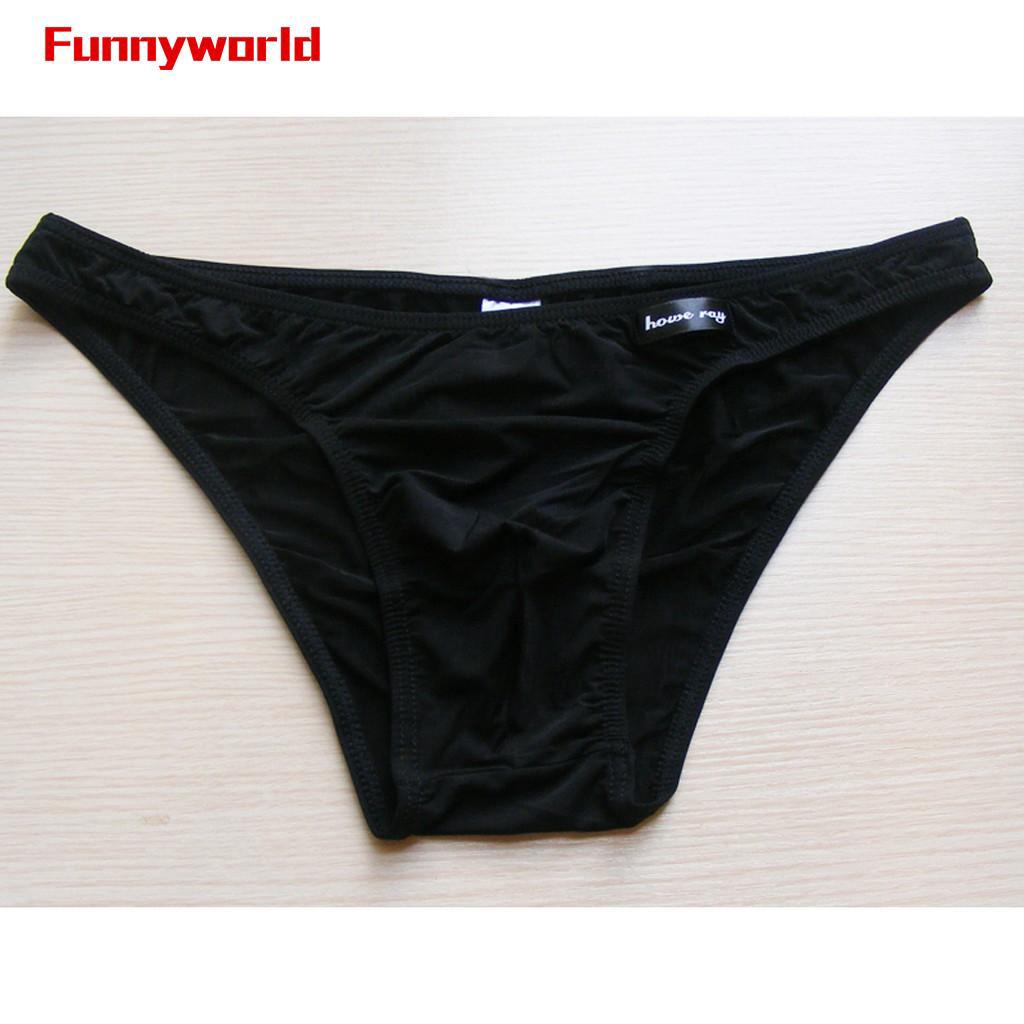 Men' s Sexy Soft Low- waist Brief Bottom Shorts Y-Front Under pants underwear
