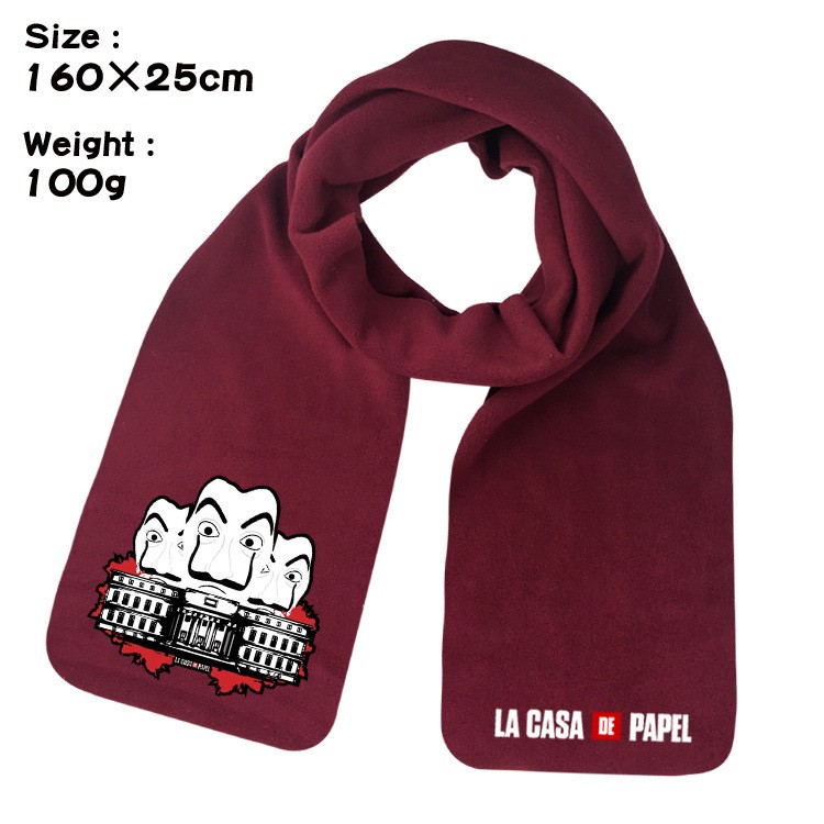 Paper Money House Plus Velvet Warm Scarf La Casa De Papel Male And Female Students Casual Wild Headdress Shopee Malaysia - details about new women scarf game roblox warm long shawl warp scarf cosplay costume casual