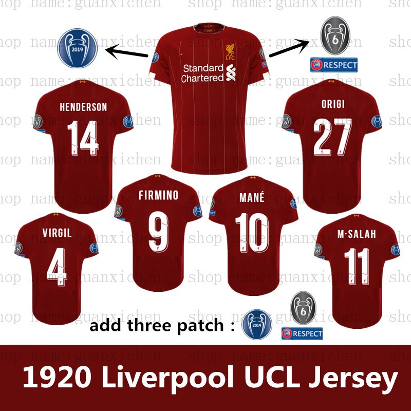 champions league liverpool jersey