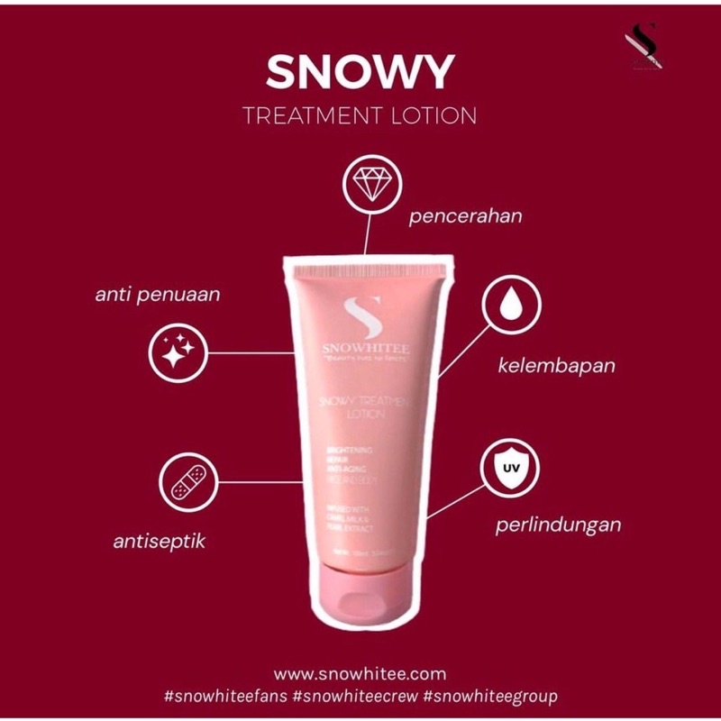 KRIM ECZEMA / KRIM GATAL / RUAM / PSORIASIS / PELEMBAB MUKA ( Snowy Treatment Lotion/Losyen Susu Unta ) Losyen Snowhitee