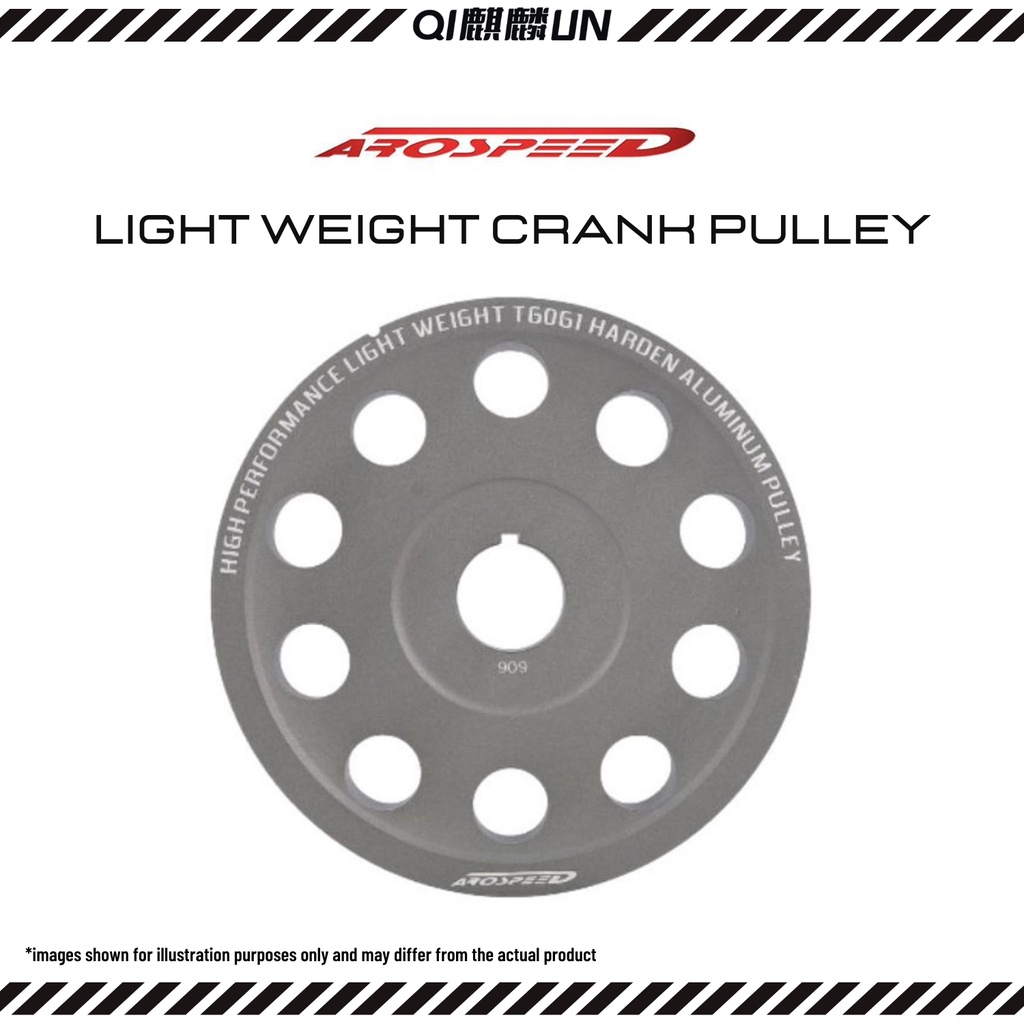 Arospeed Light Weight Crank Pulley Perodua Myvi 1.3 2018+ / Bezza 1.3