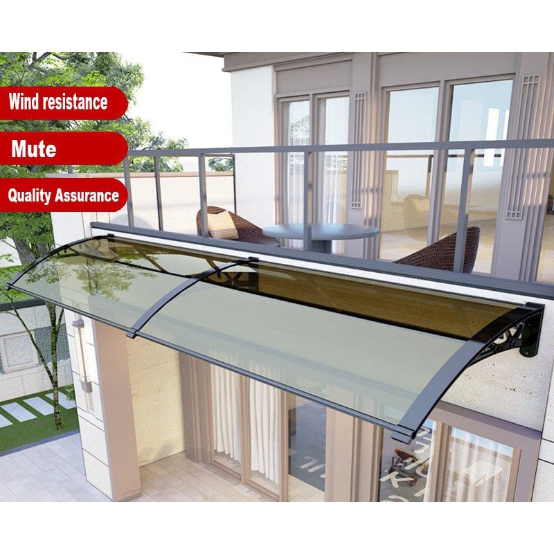 ( SABAH ) Polycarbonate Awning Sunshield Brown Atap Ready Stock Tahan Panas Hujan Penutup