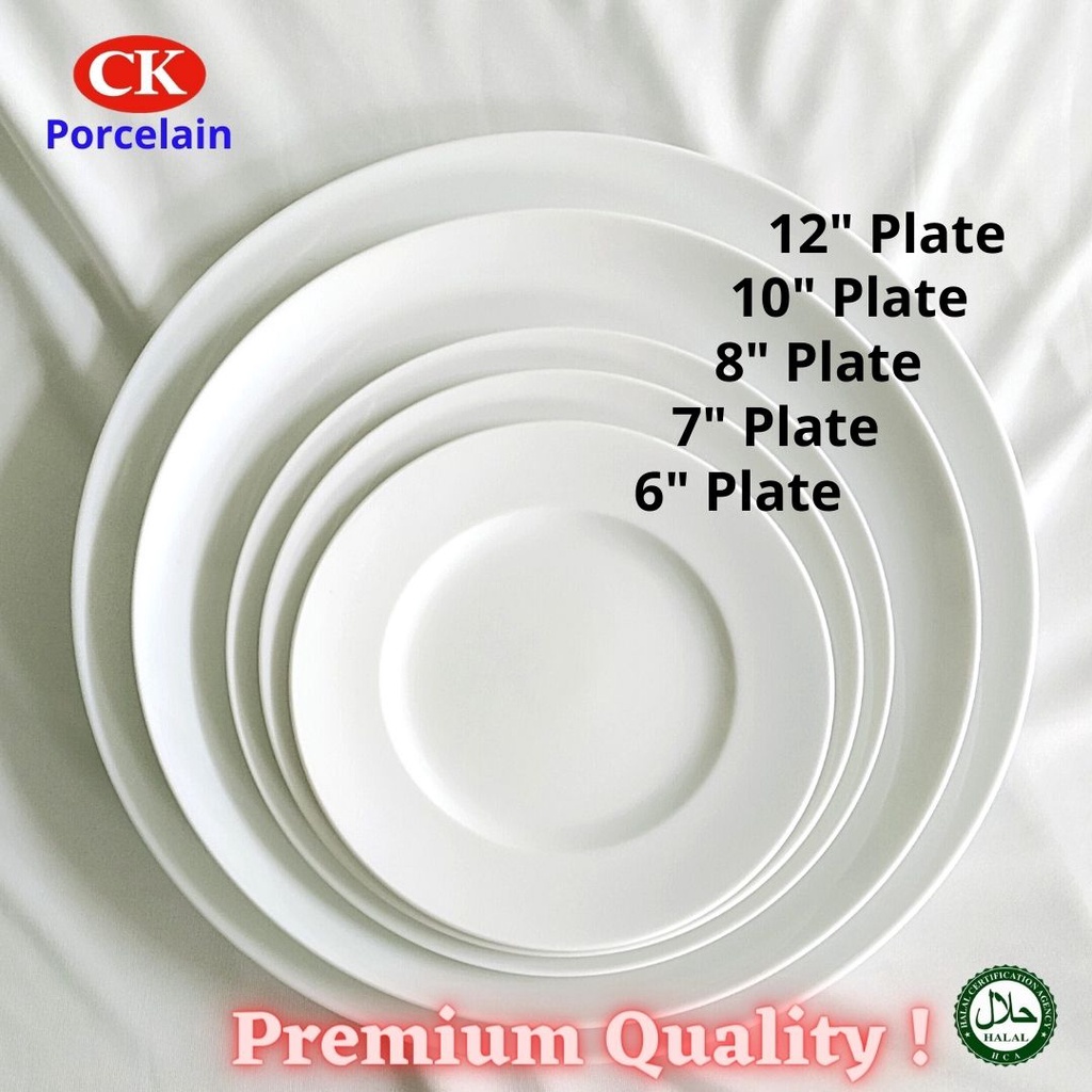 CK Porcelain, Premium Rim Plate / BB Plate / Side Plate / Desert Plate ...