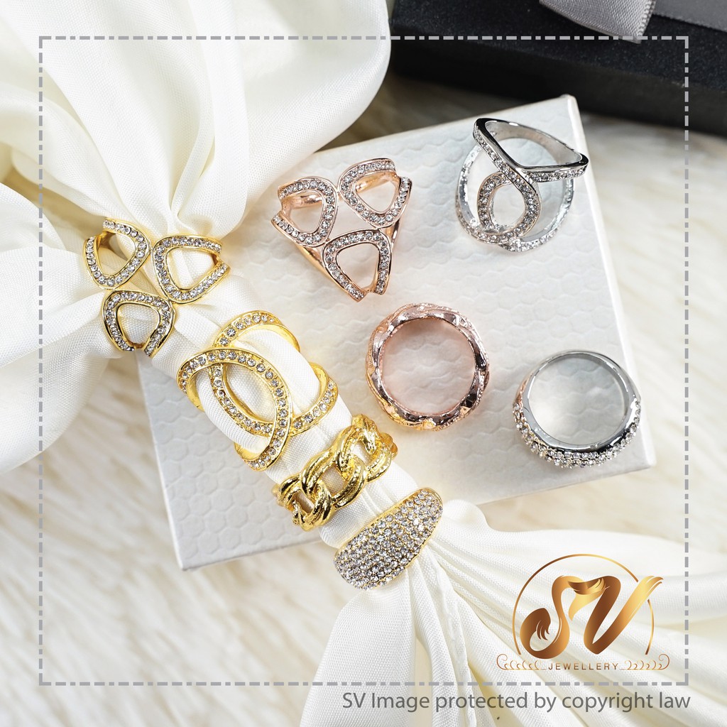 Ring Tudung Brooch Buckle Single Ring Cincin Clip Scarf Shawl Bawal Muslimah Hijab Pin Kerongsang SV Jewellery Fashion