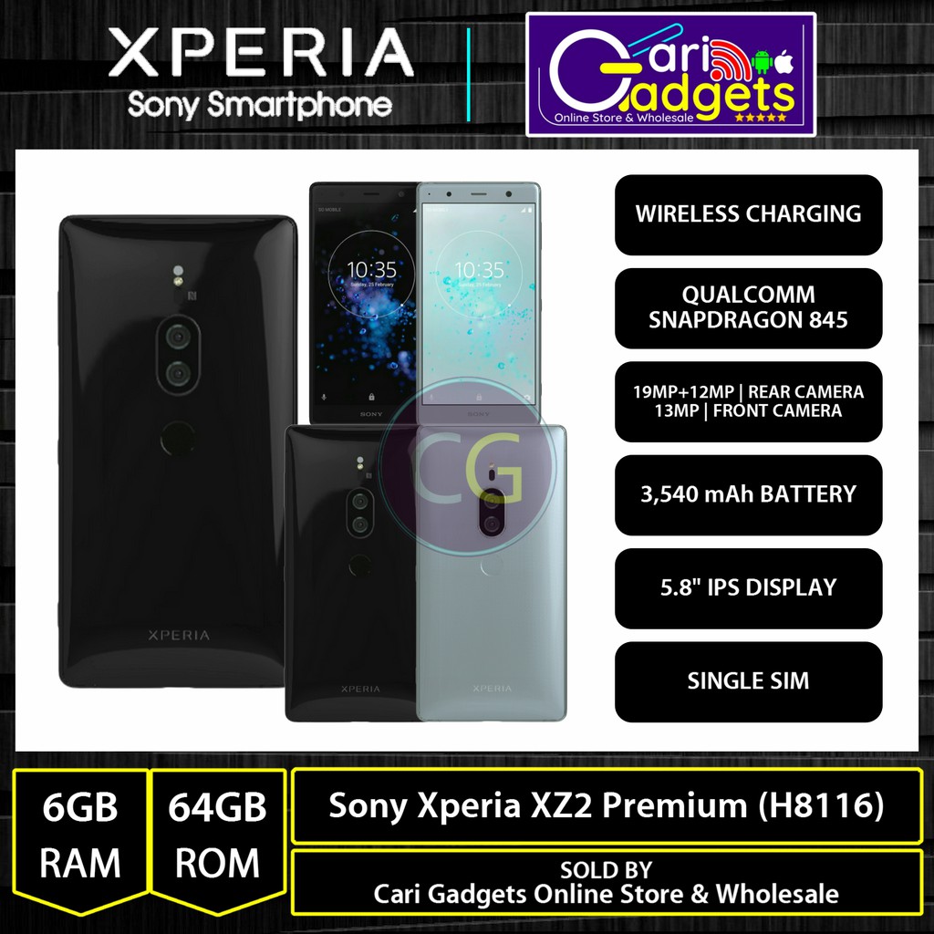 Sony Xperia Xz2 Premium Global Firmware 6gb Ram 64gb Rom Snapdragon 845 Android 10 Shopee Malaysia