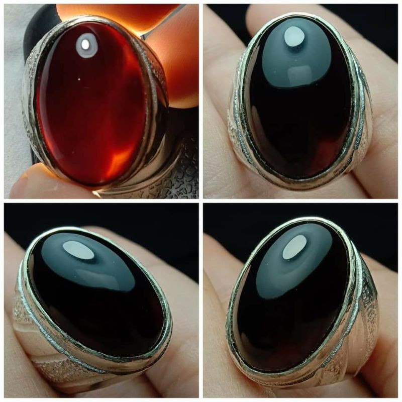 Natural Ring Stone AKIK YAMAN WULUNG SUKABUMI ANTIK Crystal TOP 