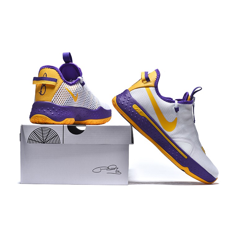 purple paul george shoes