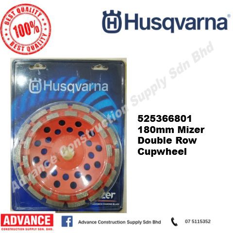 Husqvarna Accessories 525366801 180mm Mizer Double Row Cupwheel