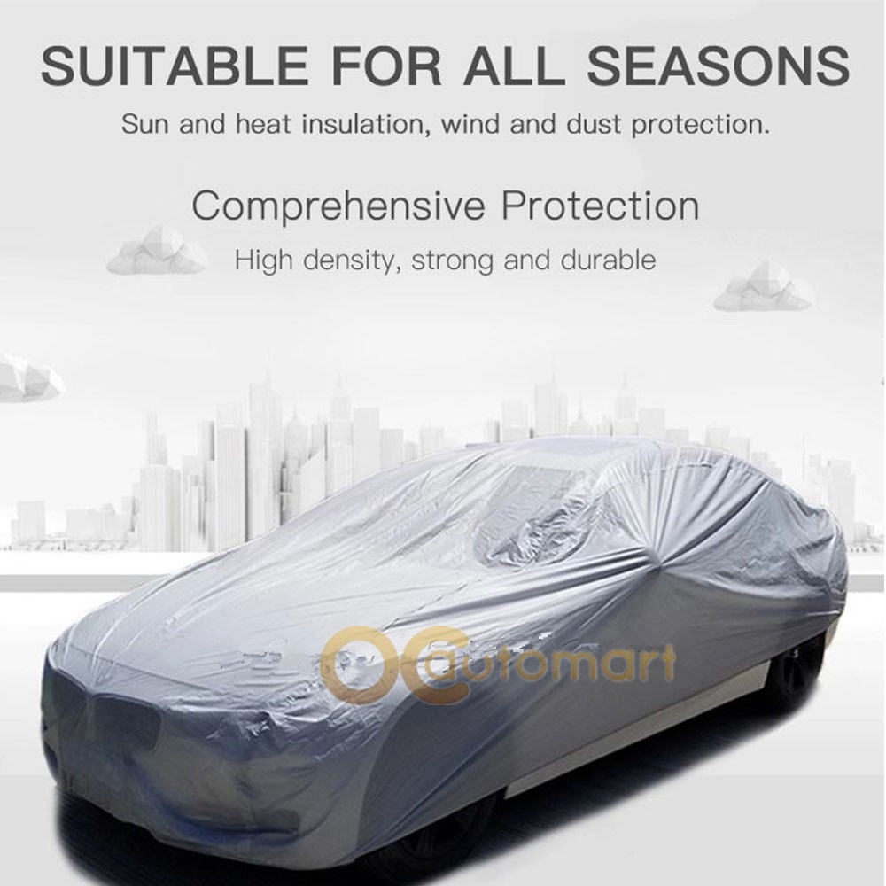 XL size 510x190x149cm Yama PEVA Car Body Cover Outdoor Rain Dust Protection