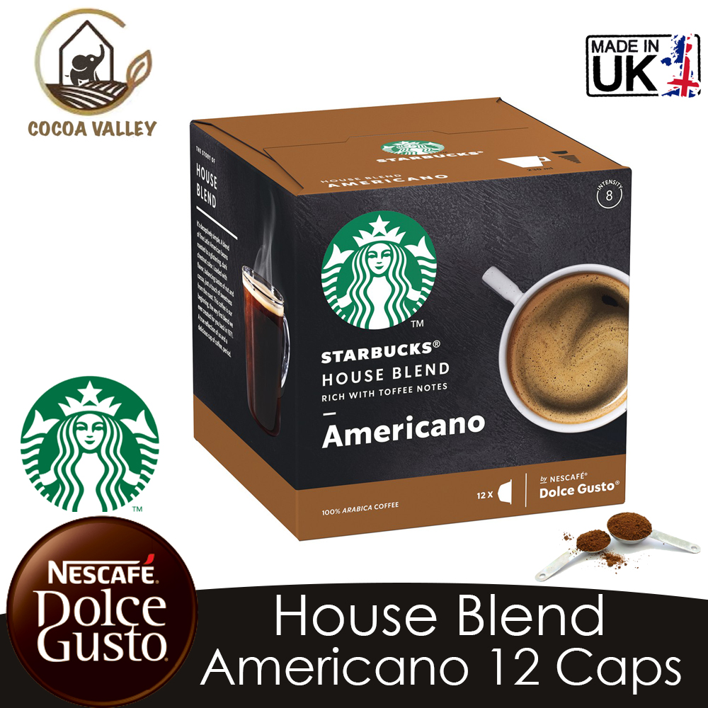 Dolce Gusto Starbucks Starbucks House Blend Americano 12 102g | Shopee